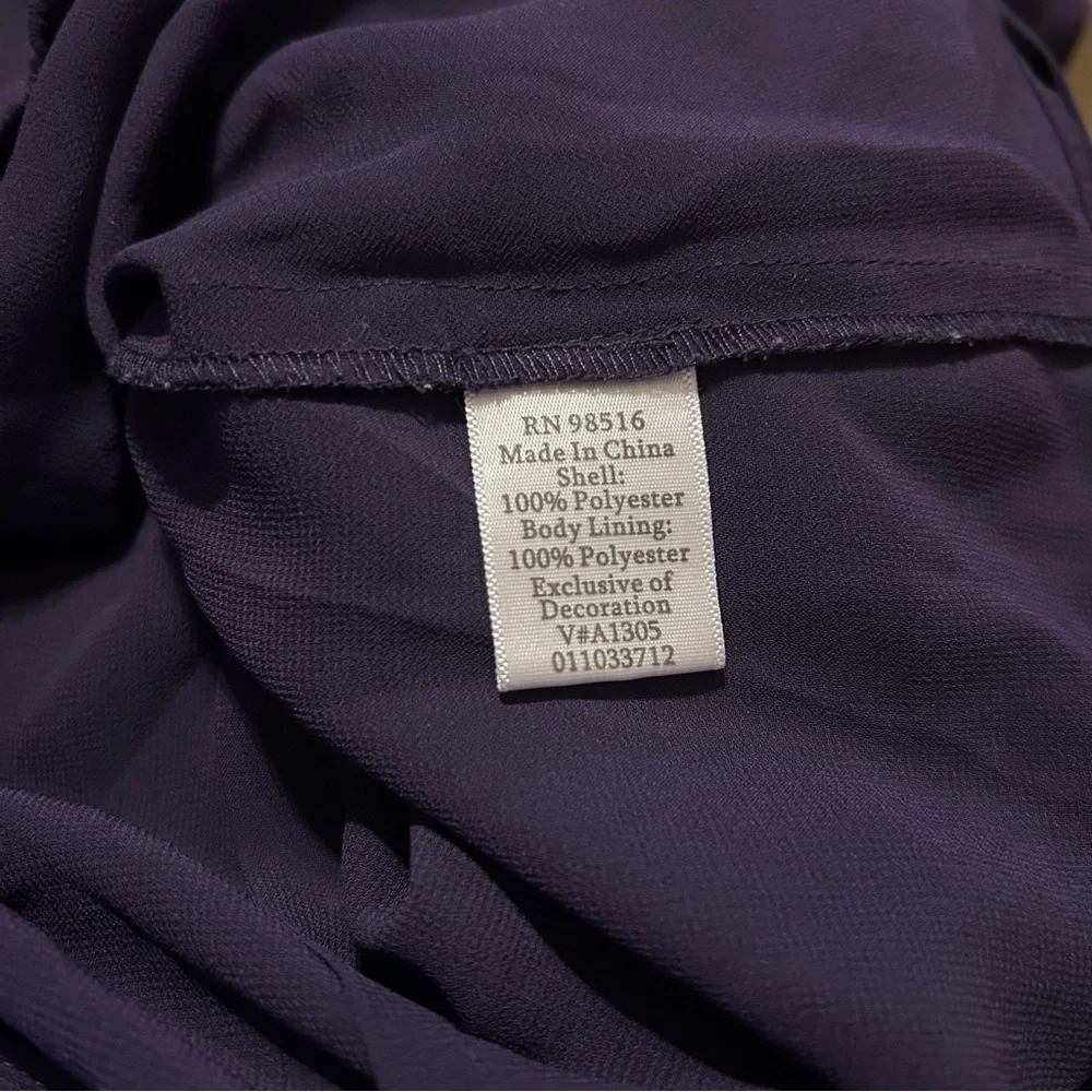 Coldwater Creek Women’s Blouse Medium 10-12 Purple Long Sleeve‎